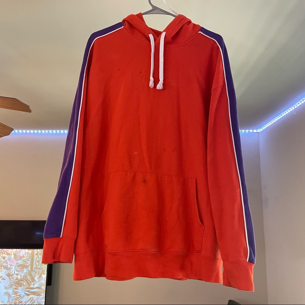 Orange hoodie large